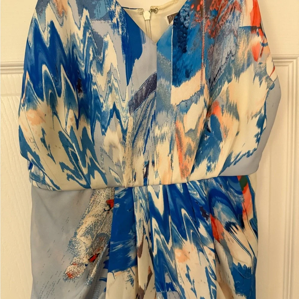 Chelsea28 Blue and White Abstract Mini Dress - Picture 4 of 4